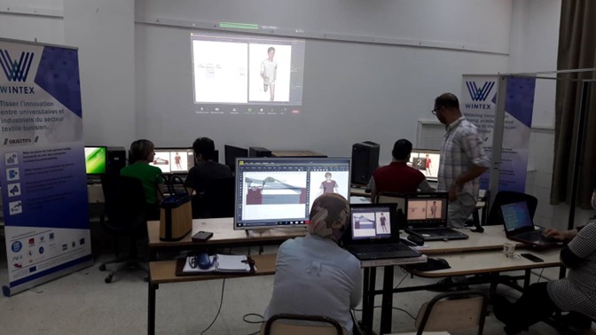 Modern machinery has been installed and training courses implemented by WINTEX Tunisian partners!